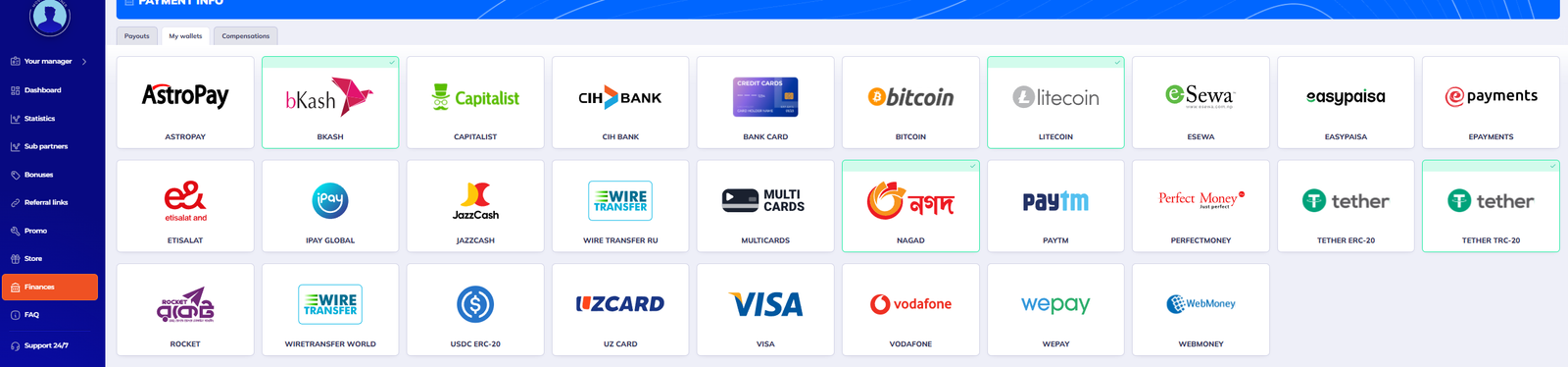 Payment Methods